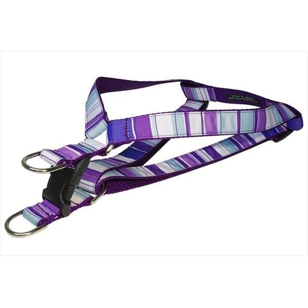 Sassy Dog Wear Sassy Dog Wear STRIPE-PURPLE-MULTI4-H Stripe Dog Harness; Purple - Large STRIPE-PURPLE/MULTI4-H